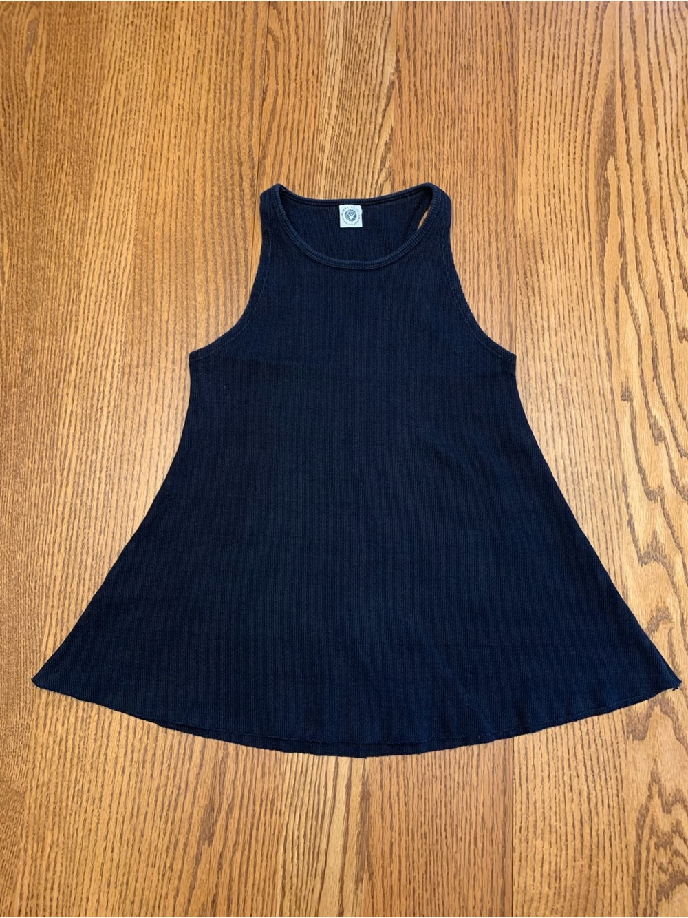 Women’s Black Sleeveless Ribbed Tank Top